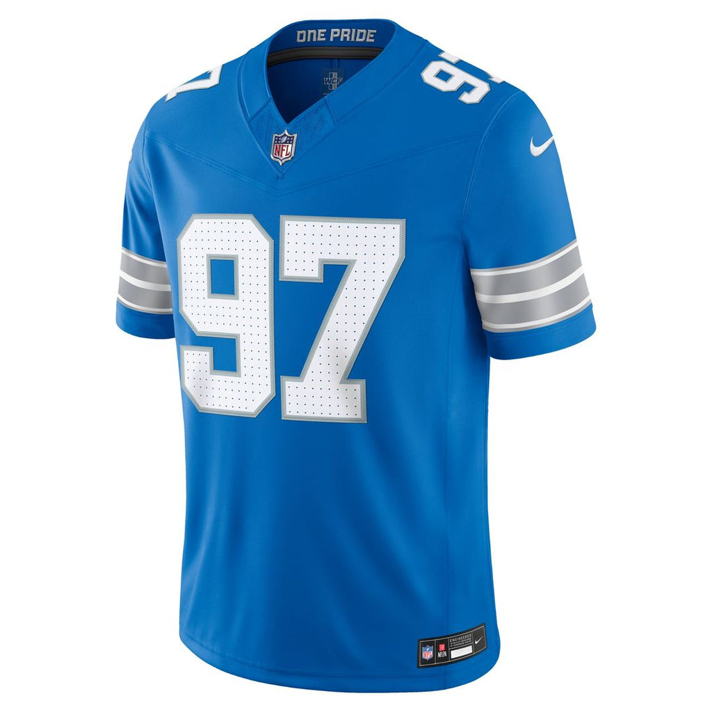 Detroit Lions Aidan Hutchinson Nike White Vapor F.U.S.E. Stitched Limited Jersey