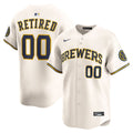 Milwaukee Brewers Nike Cream Home Limited Pick-A-Player Retired Roster Jersey
