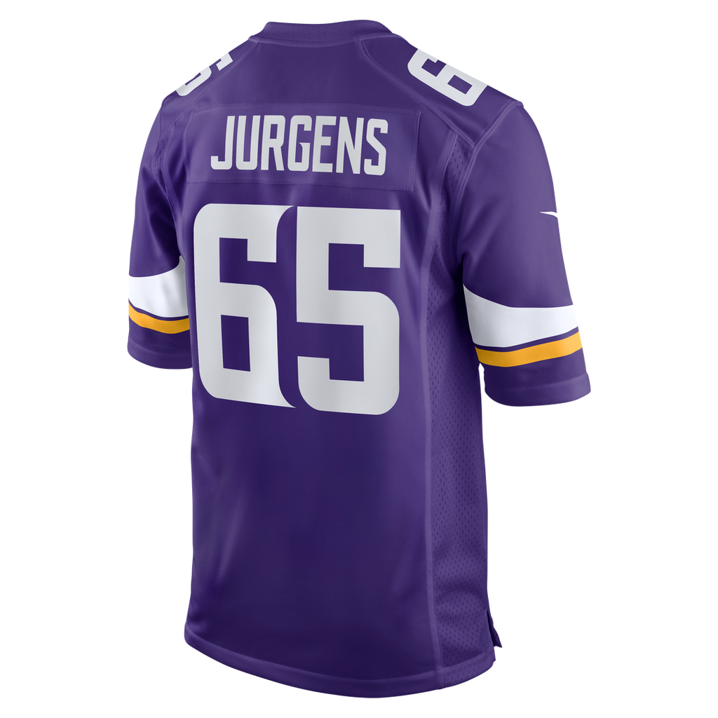Minnesota Vikings Michael Jurgens Nike Purple Game Jersey