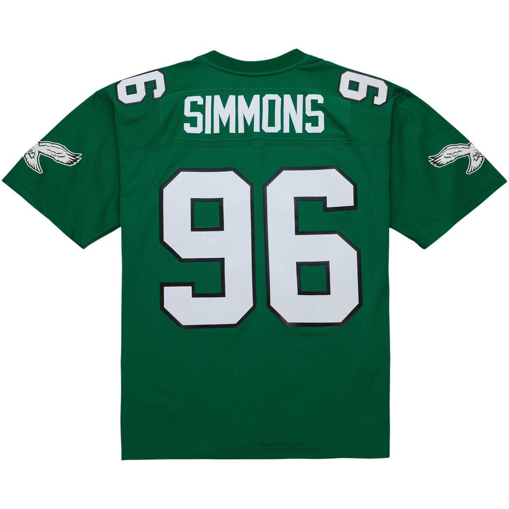Philadelphia Eagles Clyde Simmons Mitchell & Ness Kelly Green Legacy Replica Jersey