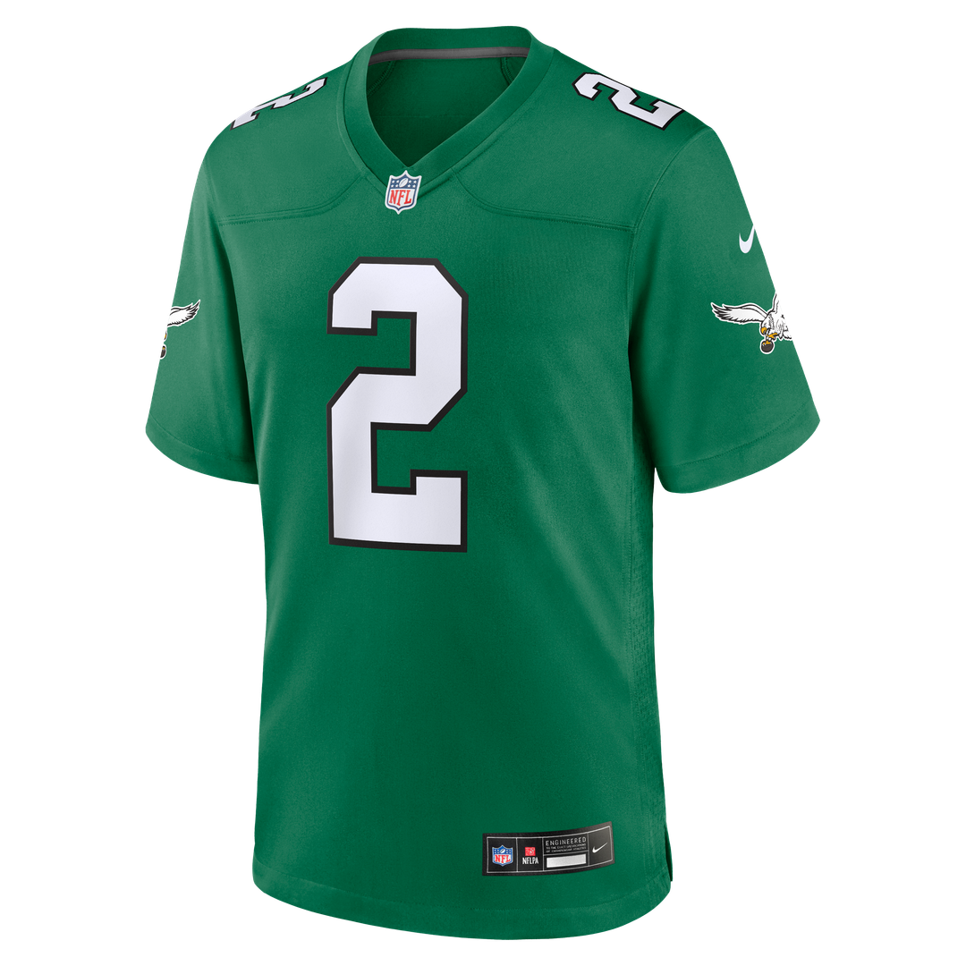 Philadelphia Eagles Tariq Woolen Nike Midnight Green Team Game Jersey