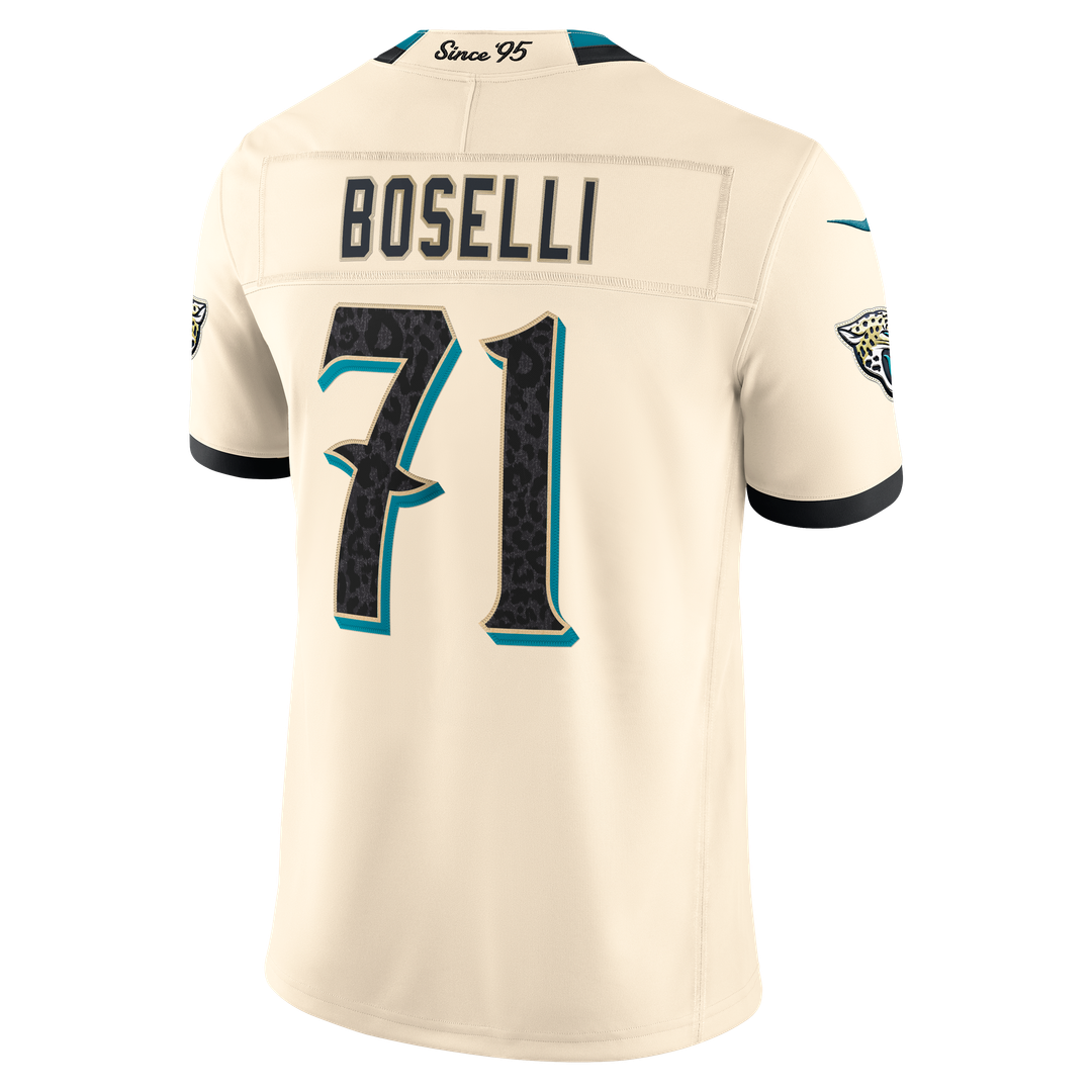 Jacksonville Jaguars Tony Boselli Nike Natural 2026 Rivalries Collection Stitched Limited Jersey
