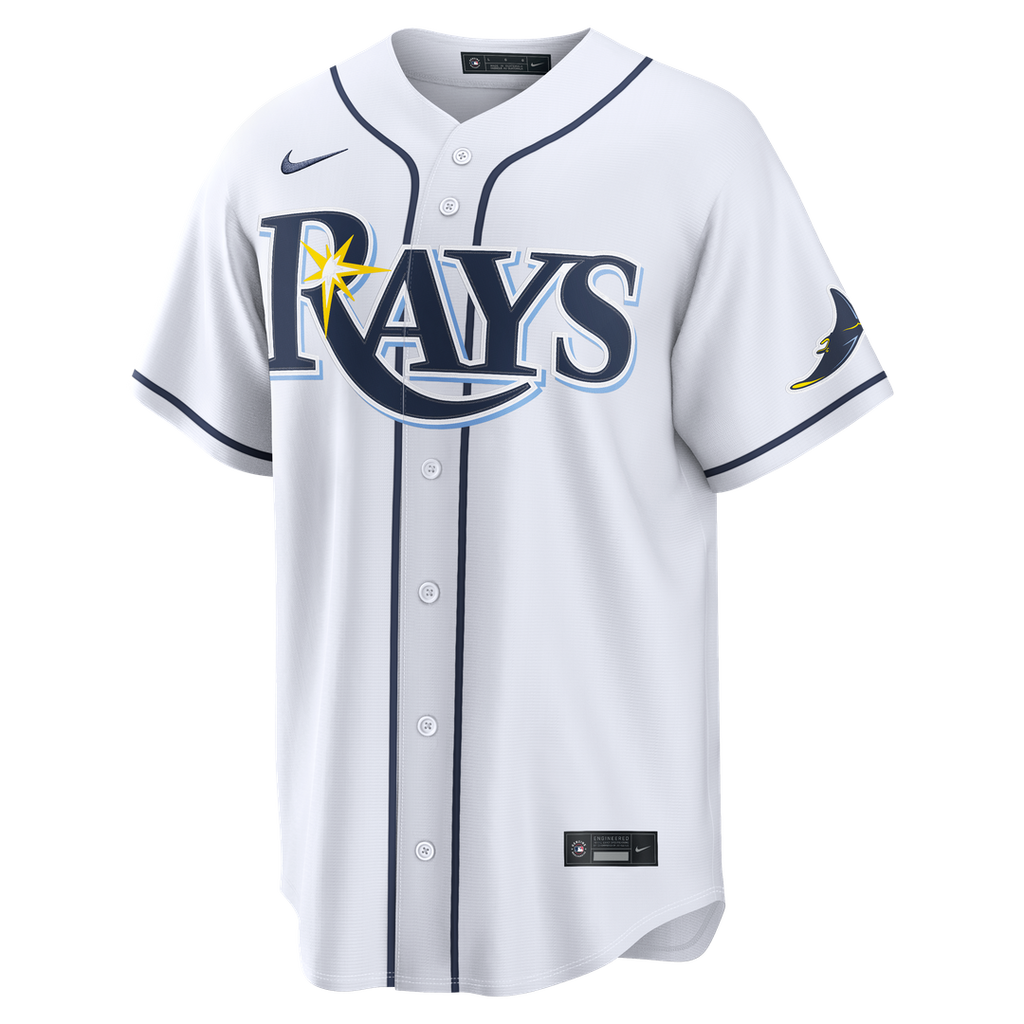 Tampa Bay Rays Nike White Home Stadium Custom Jersey
