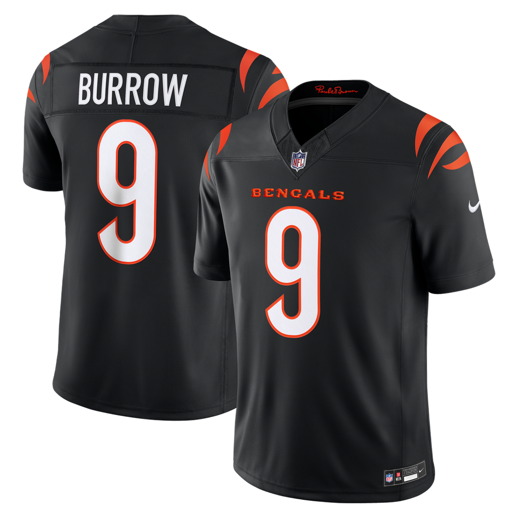 Cincinnati Bengals Joe Burrow Nike Black Team Vapor F.U.S.E. Stitched Limited Jersey