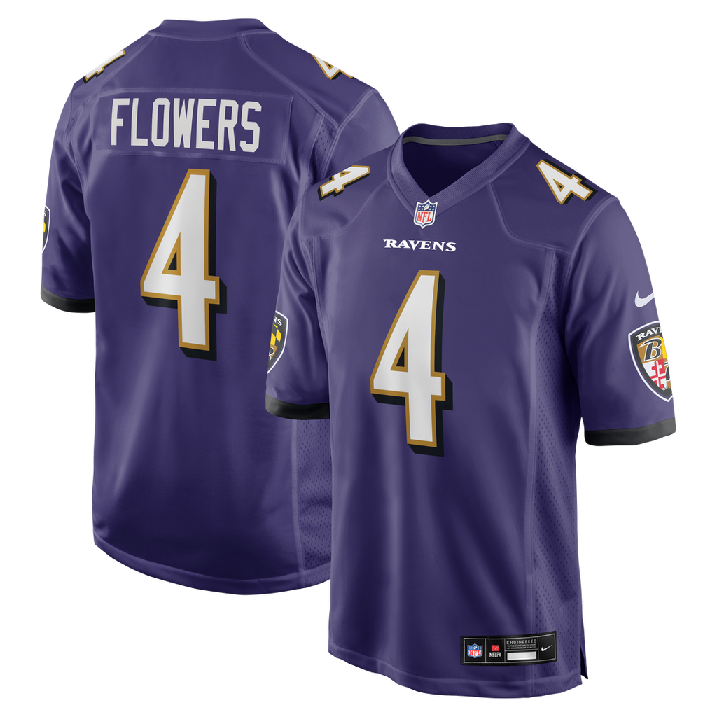 Baltimore Ravens Zay Flowers Nike Purple Game Jersey