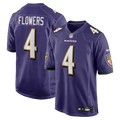 Baltimore Ravens Zay Flowers Nike Purple Game Jersey