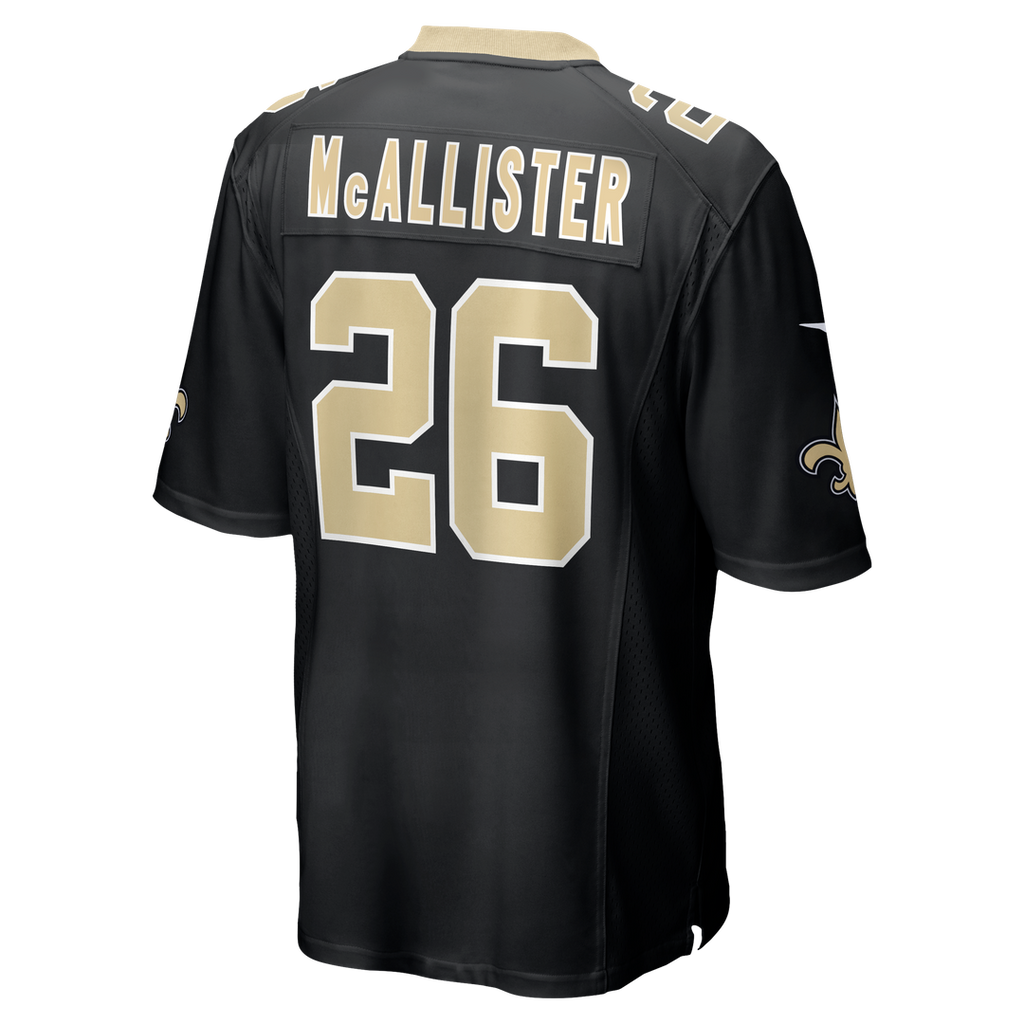 New Orleans Saints Deuce McAllister Nike Black Game Retired Player Jersey