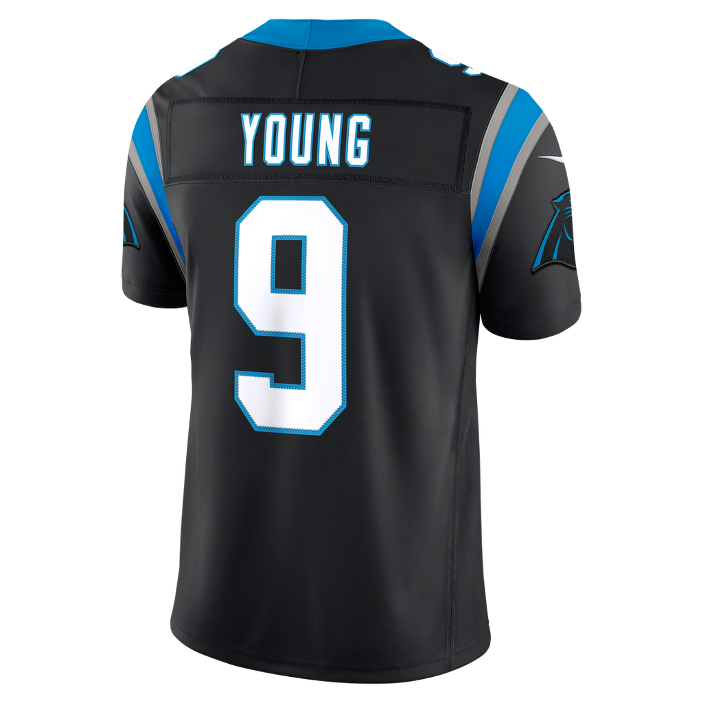 Carolina Panthers Bryce Young Nike Blue Alternate Vapor F.U.S.E. Stitched Limited Jersey