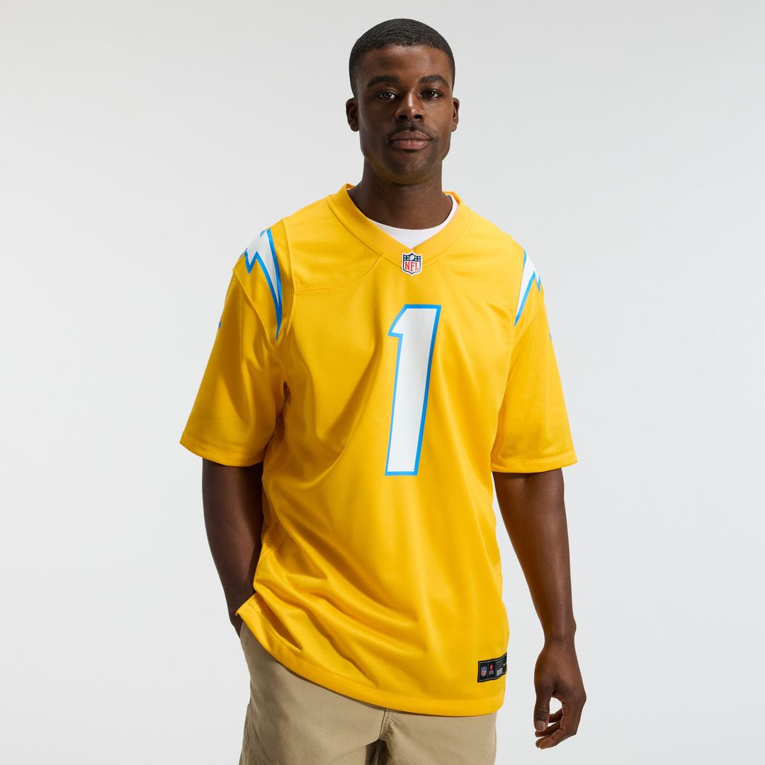 Los Angeles Chargers Quentin Johnston Nike Powder Blue Game Player Jersey