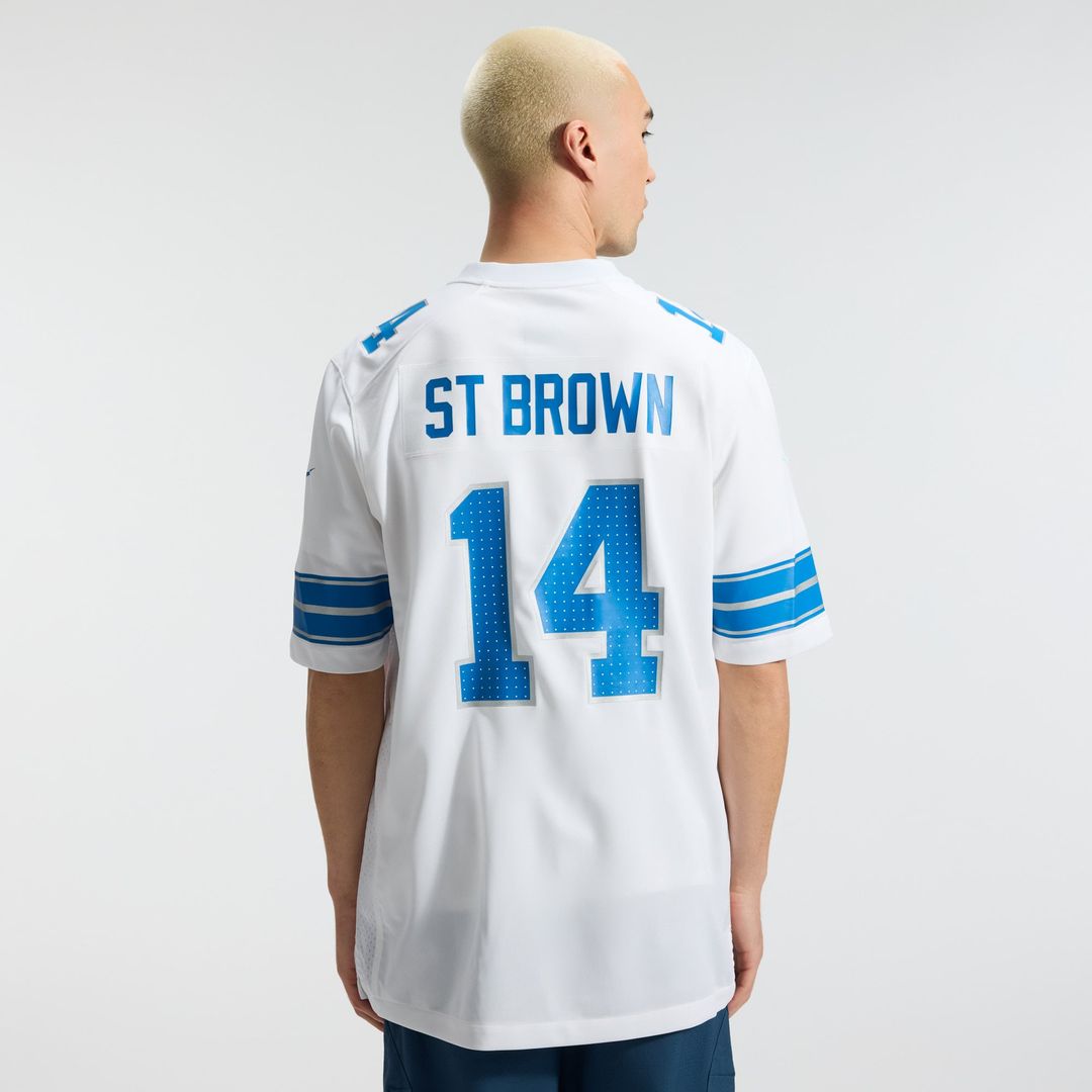 Detroit Lions Amon-Ra St. Brown Nike Black 2nd Alternate Game Jersey