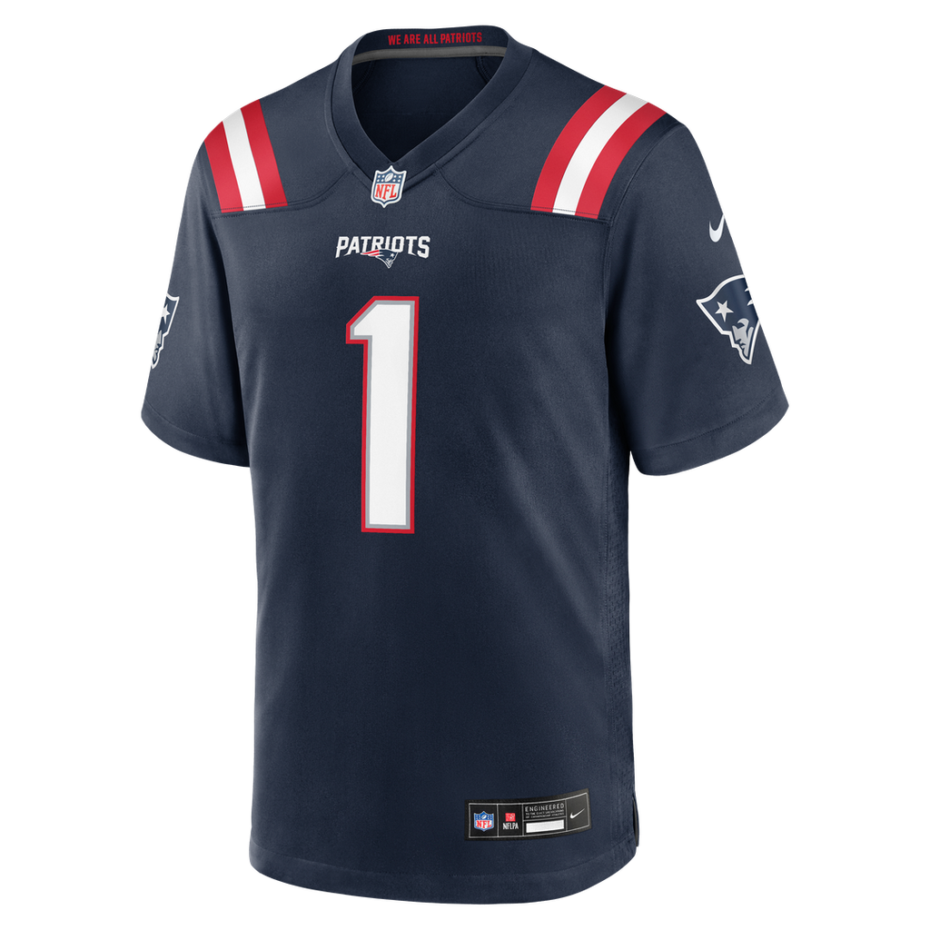 New England Patriots A.J. Brown Nike Red Game Jersey