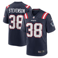 New England Patriots Rhamondre Stevenson Nike Navy Game Jersey
