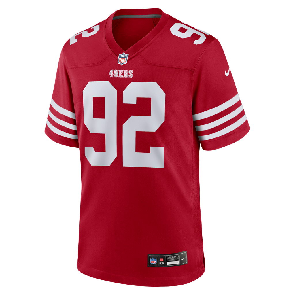 San Francisco 49ers Osa Odighizuwa Nike Scarlet Team Game Jersey