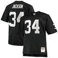 Las Vegas Raiders Bo Jackson Mitchell & Ness Black Big & Tall 1988 Retired Player Replica Jersey