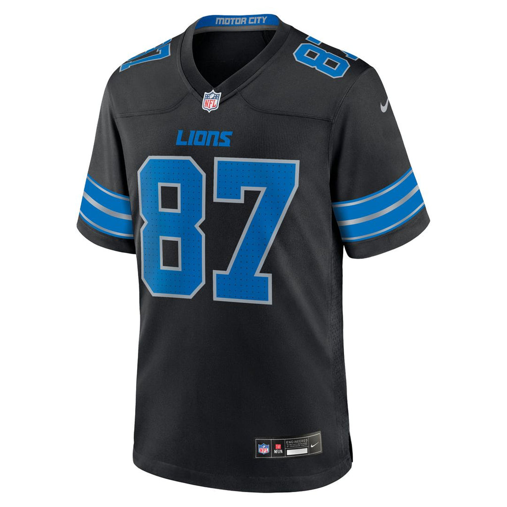Detroit Lions Sam LaPorta Nike Black 2nd Alternate Game Jersey