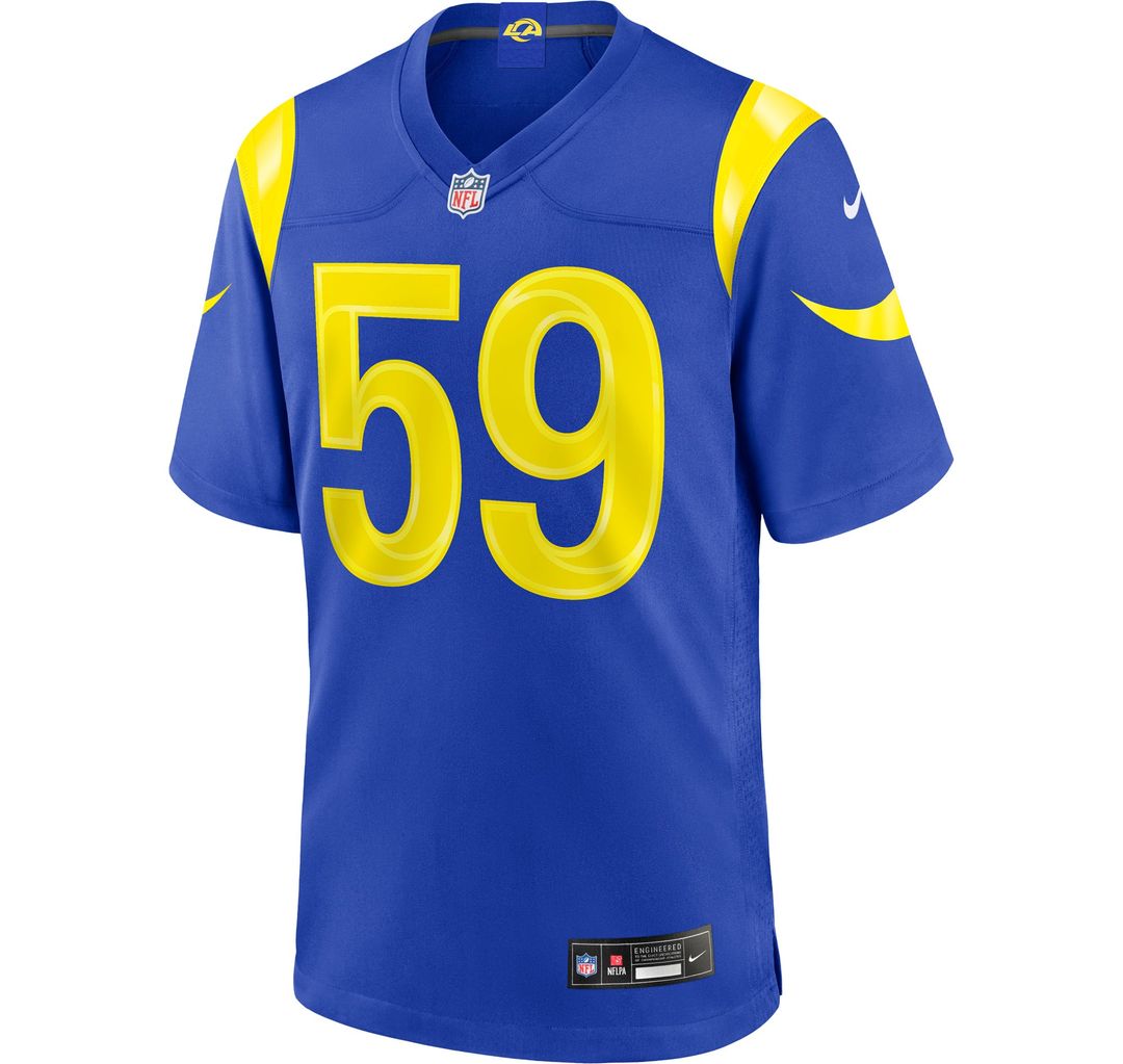 Los Angeles Rams Darryl Peterson Nike Royal Game Jersey