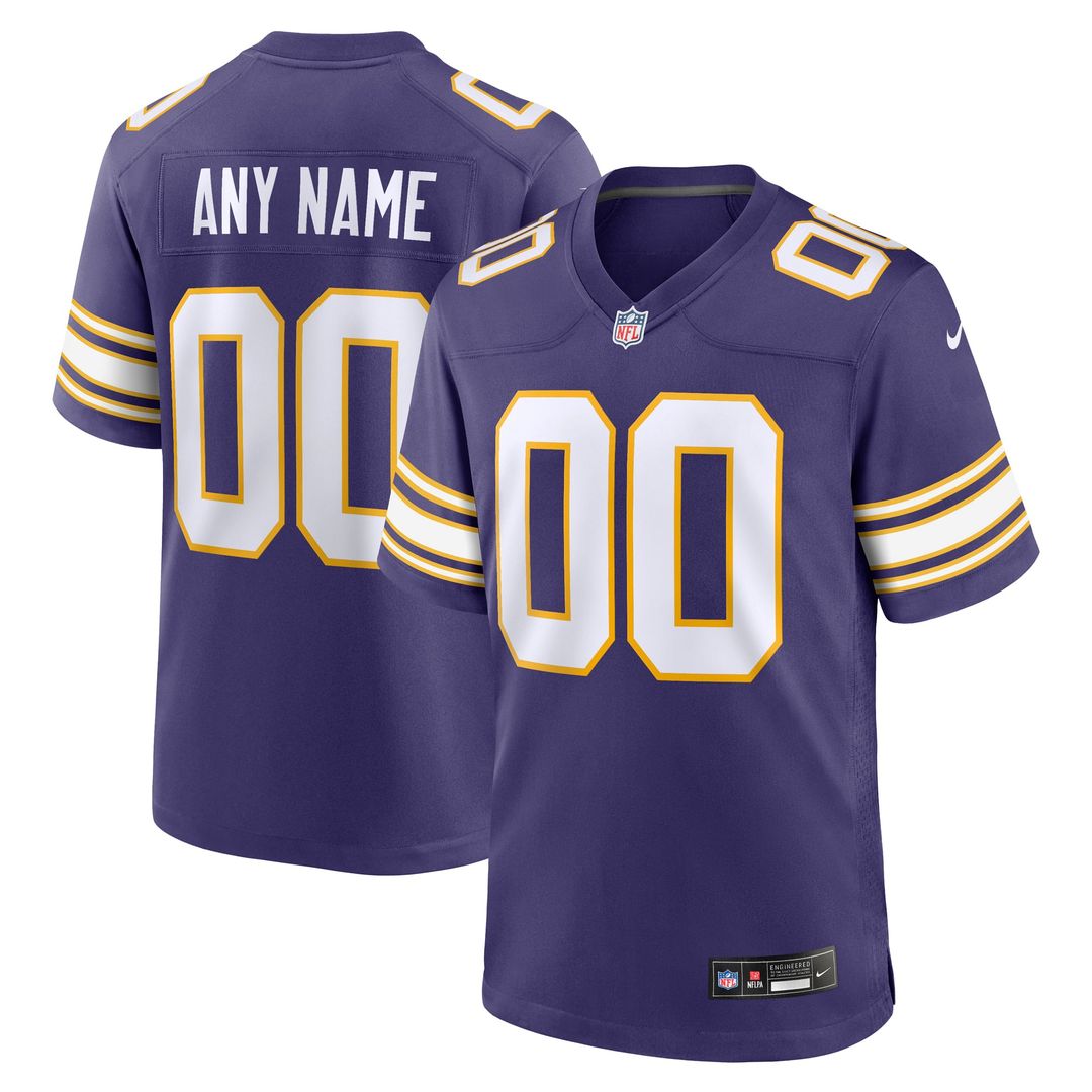 Minnesota Vikings Nike White Alternate Custom Game Jersey