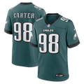 Philadelphia Eagles Jalen Carter Nike Midnight Green Team Game Jersey