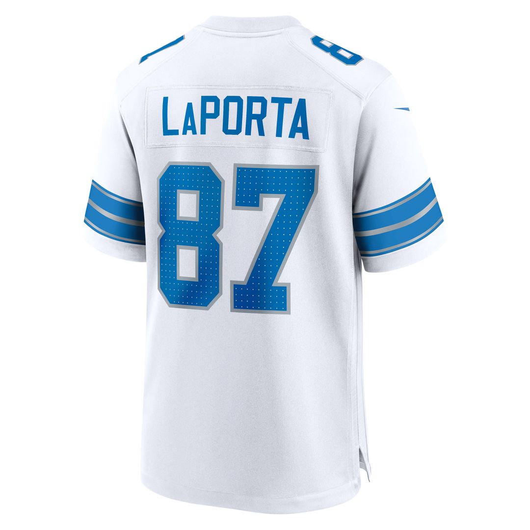 Detroit Lions Sam LaPorta Nike Black 2nd Alternate Game Jersey