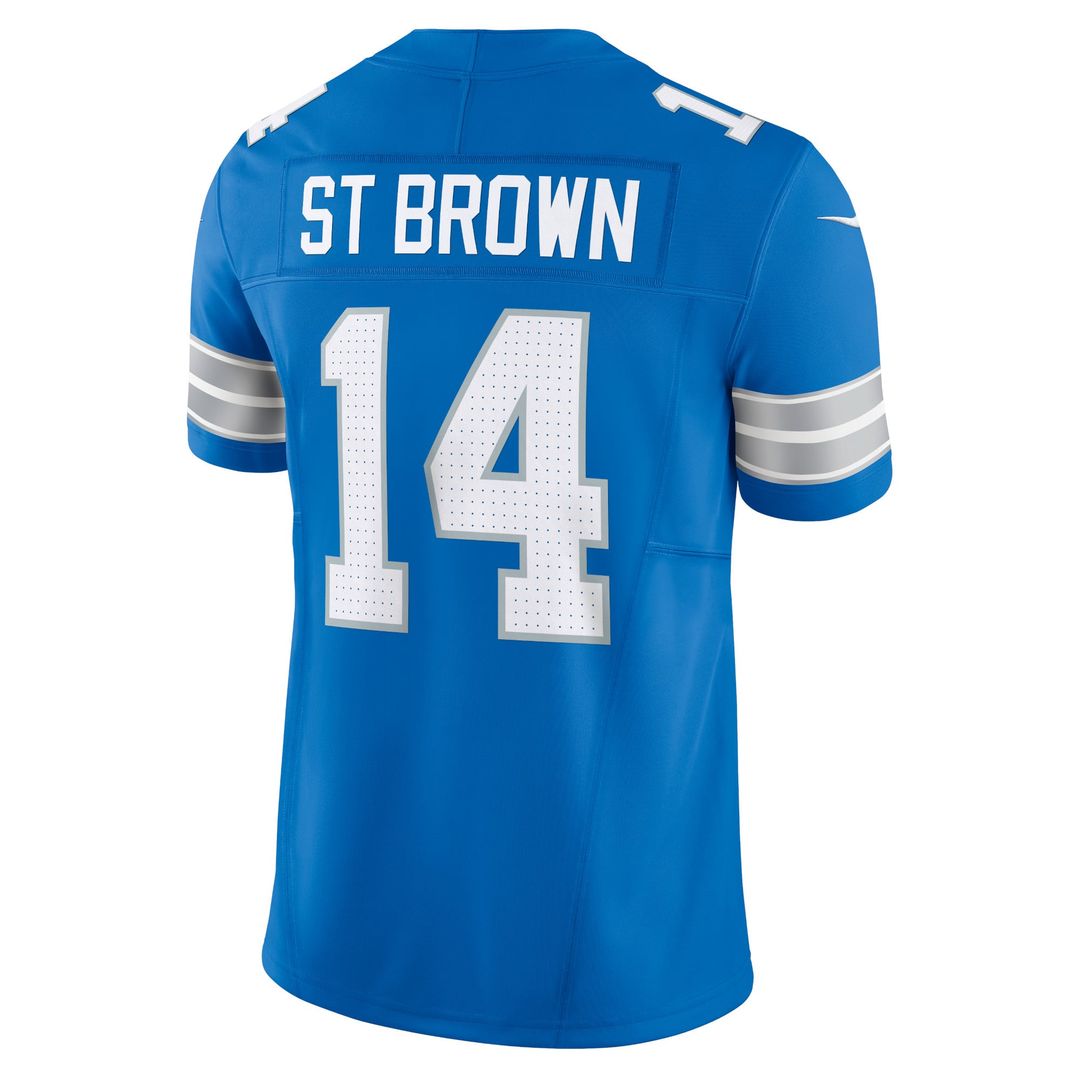 Detroit Lions Amon-Ra St. Brown Nike Blue Vapor F.U.S.E. Limited Jersey