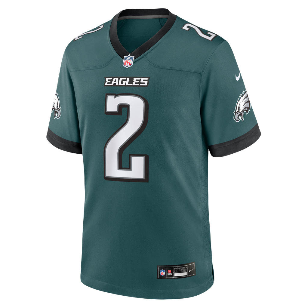 Philadelphia Eagles Tariq Woolen Nike Midnight Green Team Game Jersey
