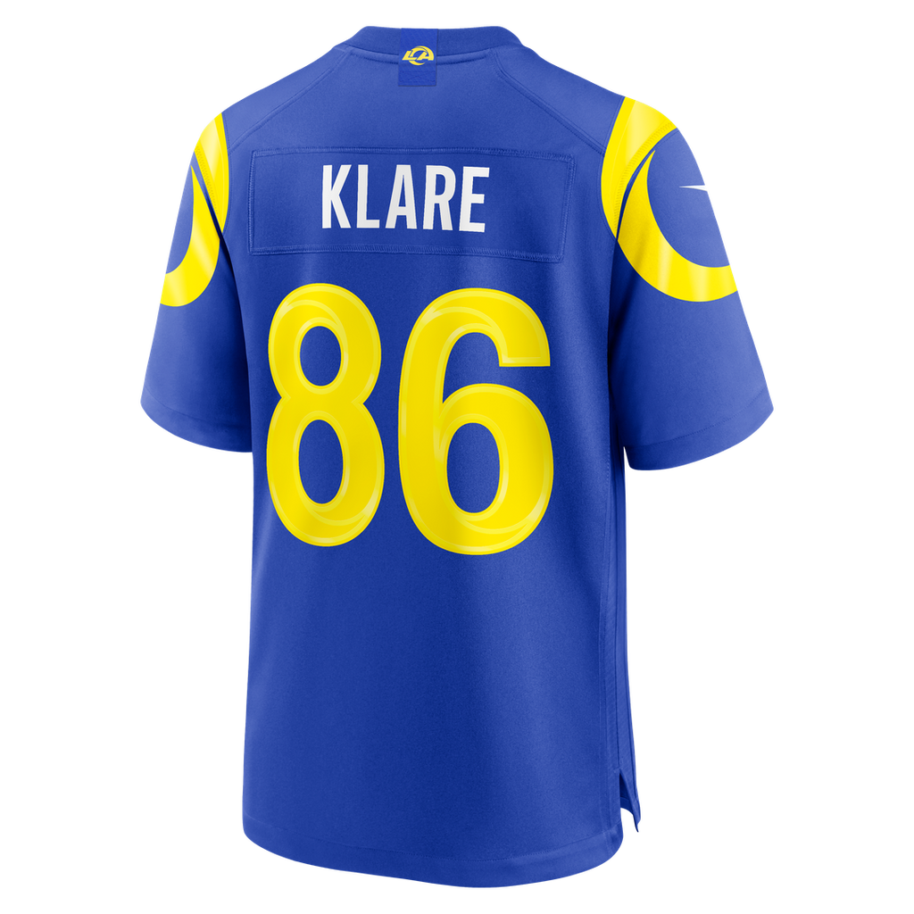 Los Angeles Rams Max Klare Nike Royal Team Game Jersey
