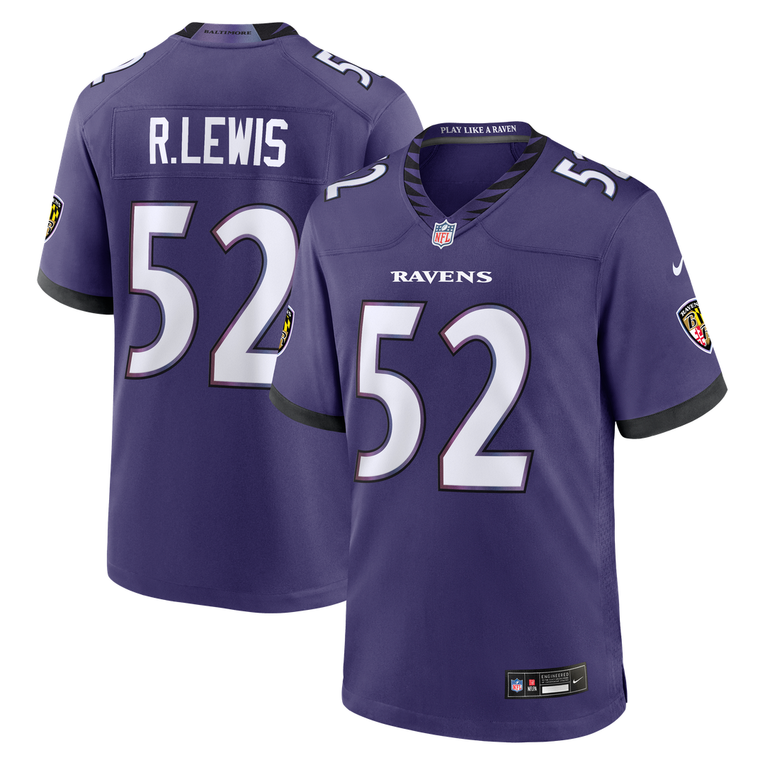 Baltimore Ravens Ray Lewis Nike Purple Team Retired Player Game Jersey