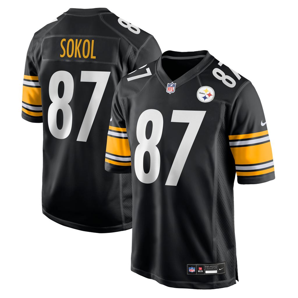 Pittsburgh Steelers Matt Sokol Nike Black Team Game Jersey