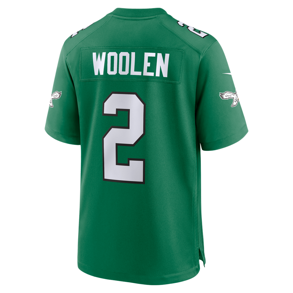 Philadelphia Eagles Tariq Woolen Nike Kelly Green Alternate Game Jersey