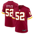 Washington Commanders Sonny Styles Nike Burgundy Team Game Jersey