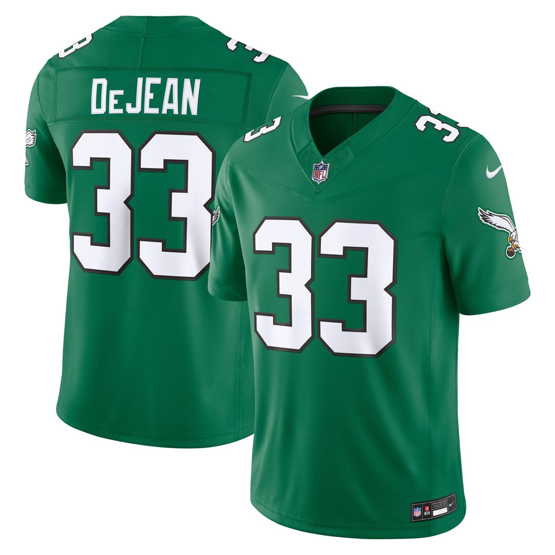 Philadelphia Eagles Cooper DeJean Nike Black Alternate Vapor F.U.S.E. Stitched Limited Jersey