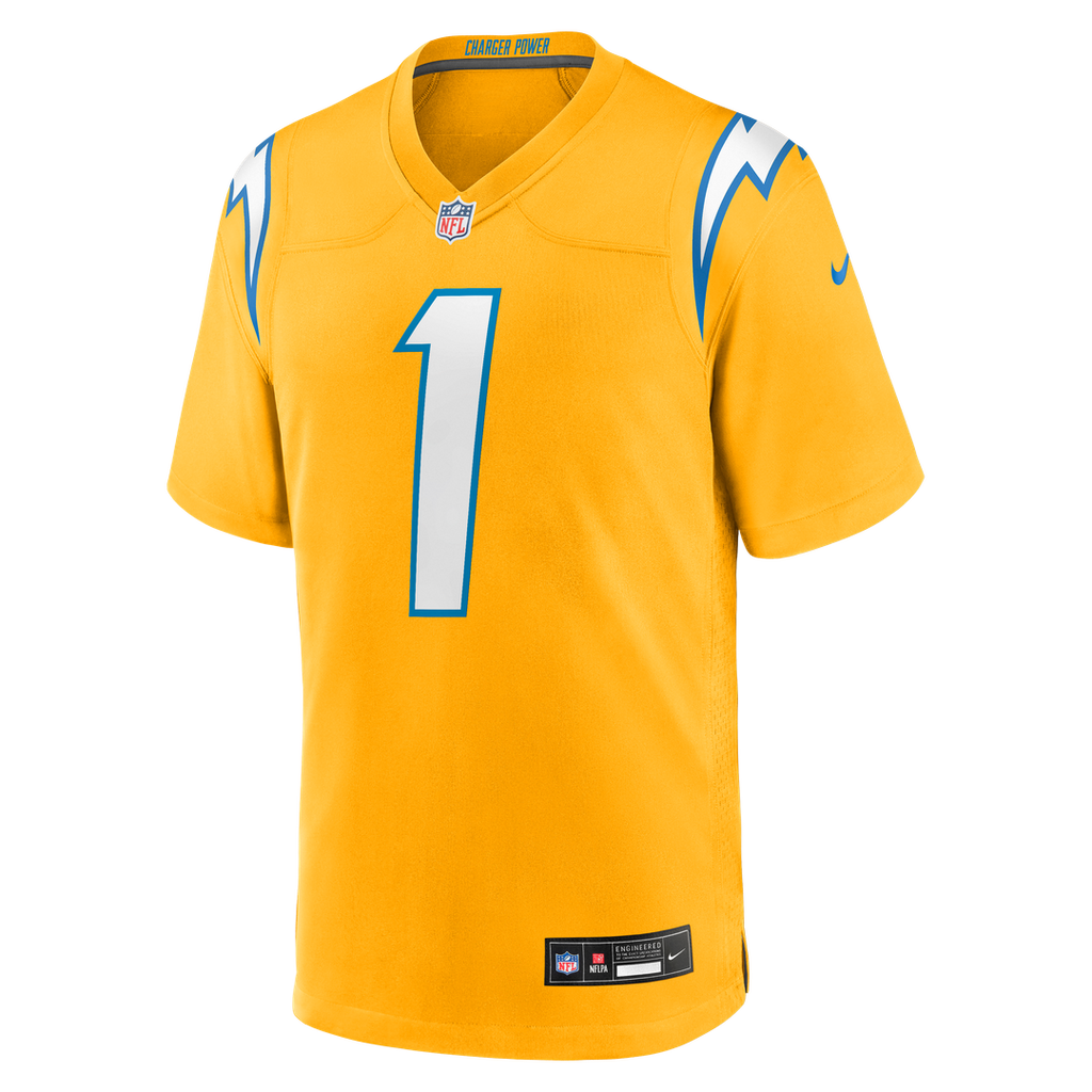Los Angeles Chargers Quentin Johnston Nike Powder Blue Game Player Jersey