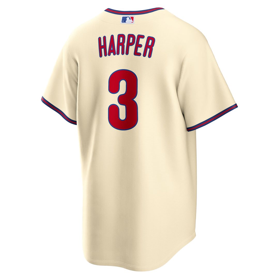 Philadelphia Phillies Bryce Harper Nike Gray Road Replica Jersey