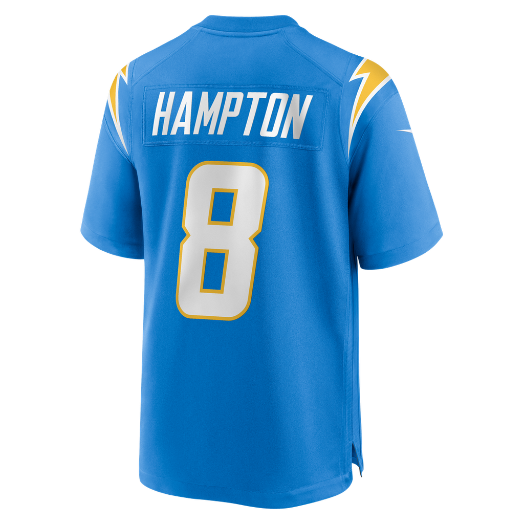 Los Angeles Chargers Omarion Hampton Nike Powder Blue Team Game Jersey