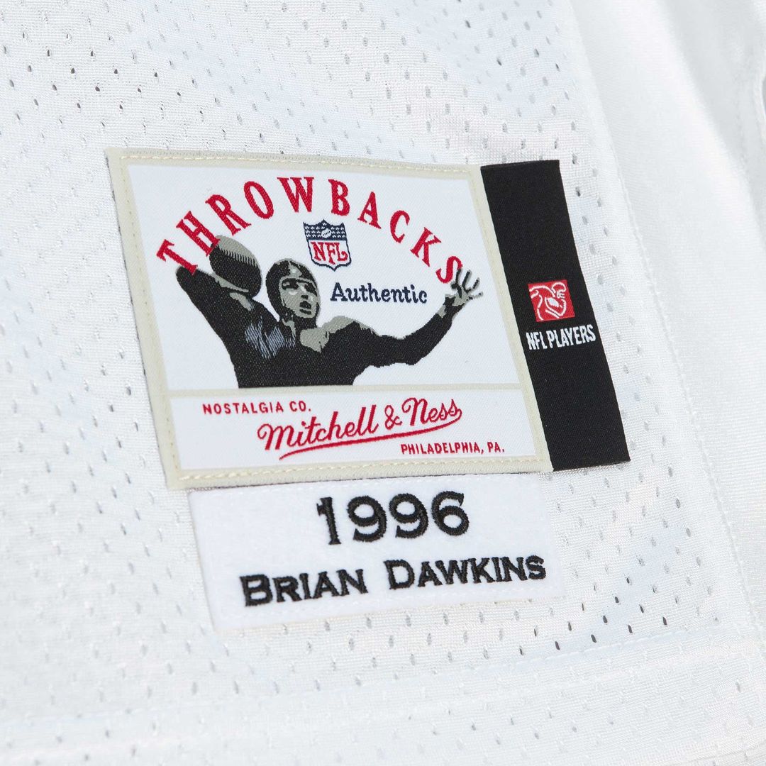 Philadelphia Eagles 1996 Brian Dawkins Mitchell & Ness White Authentic Throwback Retired Player Jersey