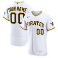 Pittsburgh Pirates Nike White Home Authentic Custom Jersey