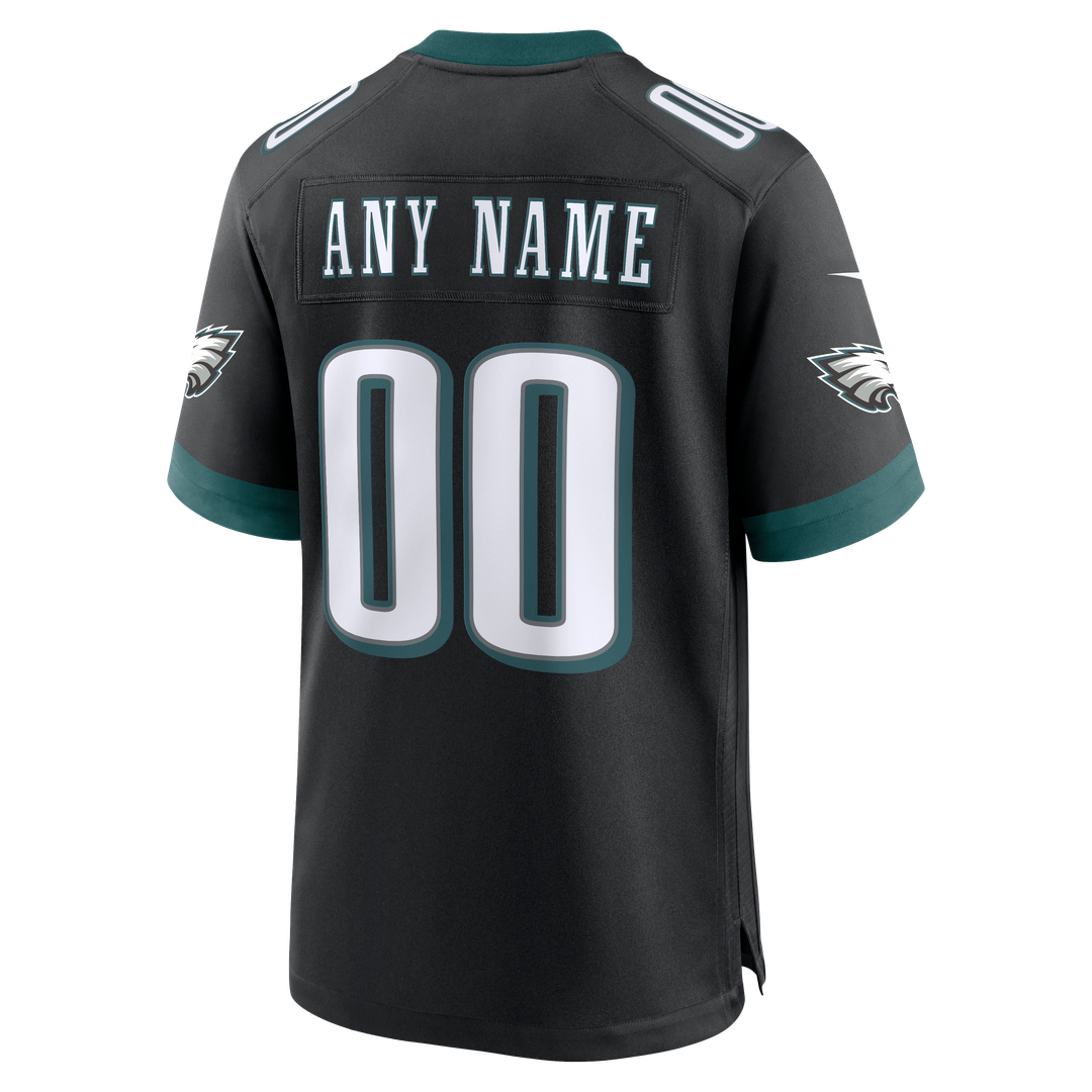 Philadelphia Eagles Nike Midnight Green Team Custom Game Jersey