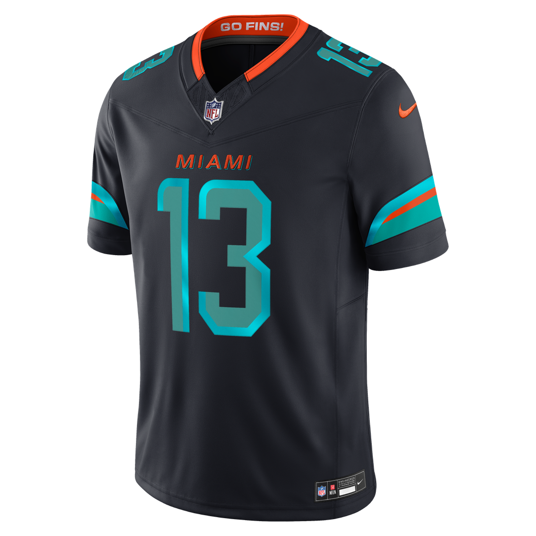 Miami Dolphins Dan Marino Nike Navy Rivalries Collection Stitched Limited Jersey